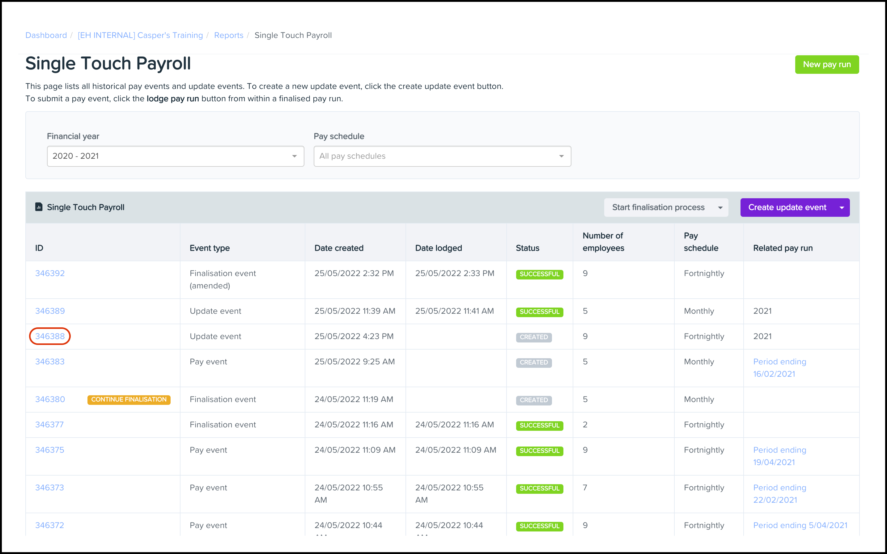 Payroll platform Manage the reportable fringe benefits amounts (RFBA